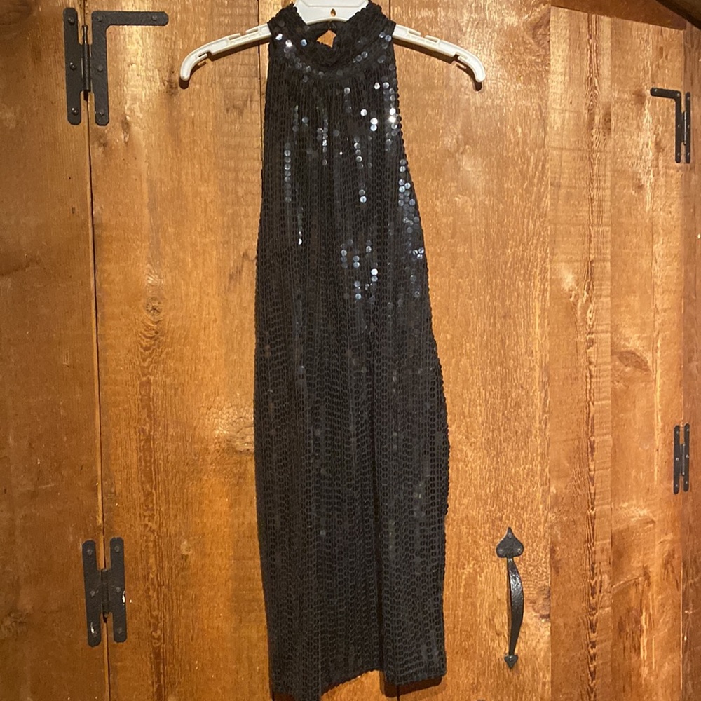 Black sequin dress size 4
